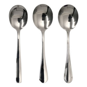 LILIER 3PCS Durable bowls spoons soup ladles Makapal at Malalim 304 Stainless Steel