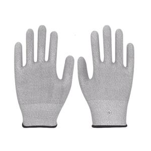 High Elasticity Silver Fiber Gloves Build In Intelligent Massage System Relieve Hand Fatigue During Work Or Gaming 2pcs