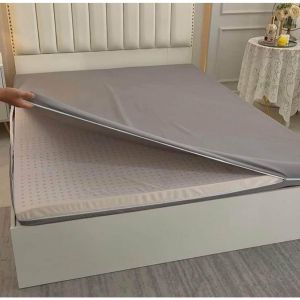 M&A ONLINE SHOP | FOAM COVER WITH L SHAPE LONG ZIPPER / CANADIAN COTTON / GRAY ONLY / SEMISINGLE - KING SIZE | AB