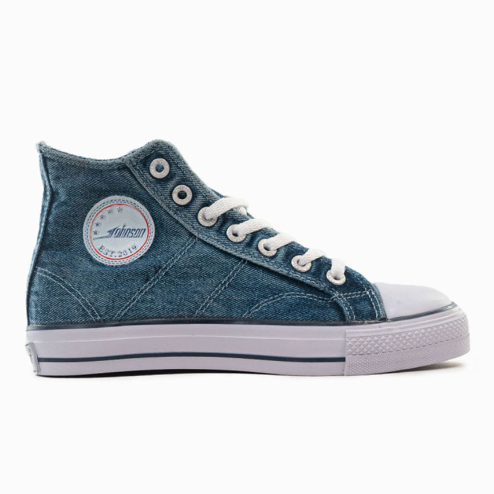 SEPATU SNEAKERS JOHNSON CLASSIC HIGHCUT (HC) DENIM Lazada Indonesia