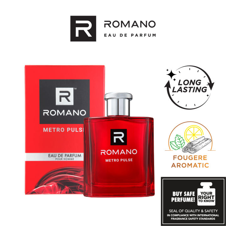 ROMANO EDP -Metro Pulse 100ml Longer Lasting Modern Perfume Minyak