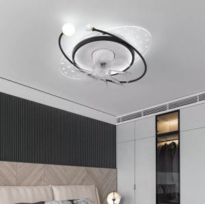 Quạt ốp trần Quạt đảo trần dải ngân hà 3 chế độ sáng KT: 50*50*18cmcó điều khiển từ xa trang trí phòng ngủ BH 2 năm