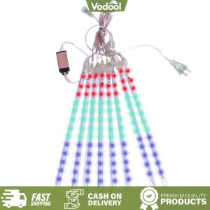[VSC] 8Pcs 30CM LED Dynamic Fairy String Light Wear Resist Tubes Meteor Rain Light IP65 Waterproof for Wedding Garden Street