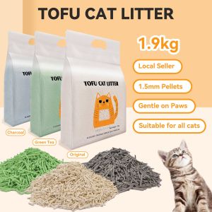 SG Tofu cat cleaning cat litter No.1 safest 100% natural 2.5KG green tea activated carbon tofu cat litter
