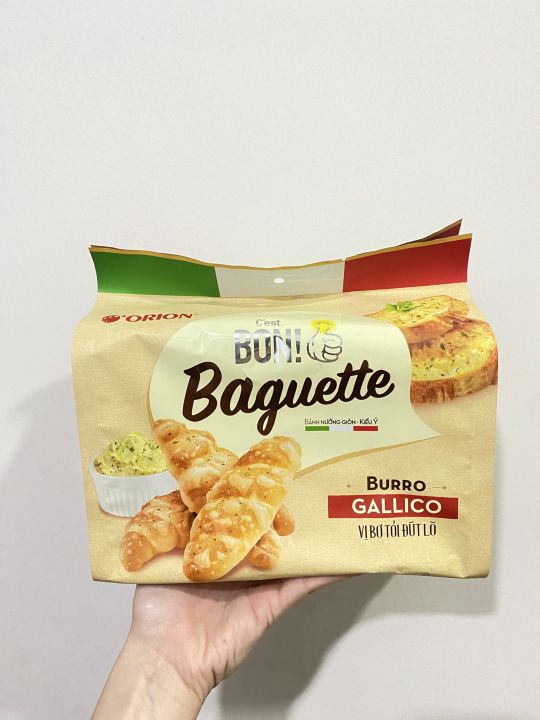 Bánh Nướng Giòn C'est Bon Baguette Vị Bơ Tỏi Đút Lò (Túi 5 gói) | Lazada.vn