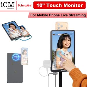 KingMa 10" Live Stream Touch Monitor for Mobile Phone Live Streaming
