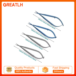GREATLH Ophthalmic Dental Micro Castroviejo Cornea Scissors Ophthalmic Microsurgical Scissors Ophthalmic Surgical Tool