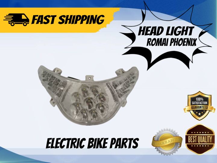 Ebike Headlight assembly with led and signal for Romai Phoenix ...