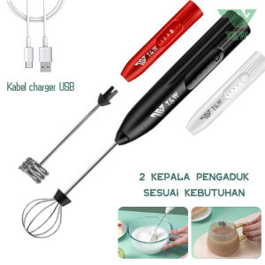 TNW Pembuih Susu Pengocok Telur Handheld Blender Milk Frother Electric Mixer Portable Egg Beater USB Rechargeable