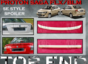PROTON SAGA FLX BLM SE STYLE REAR TRUNK SPOILER DUCKTAIL (SE) ABS SKIRT LIP CAR BODYKIT