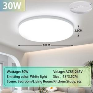 【🔥Big Sale🔥】CANMEIJIA Ultra Thin LED Ceiling Lights Square LED Panel Light 20W 30W 50W Ceiling Lamp AC 85-265V Cold White High Lighting in Living Kitchen Lighting
