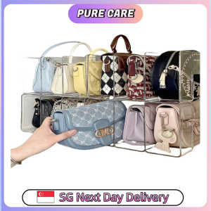 【Pure Care】 Acrylic Bag Divided Storage Box / Wardrobe Organizer Handbag Organizer Rack / Divided Storage Box