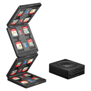 JSAUX Nintendo Switch 2 Game Card Case Foldable Pocket-Sized Travel Organizer for Switch OLED & Lite