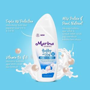marina uv white | natural white hand body lotion 475ml