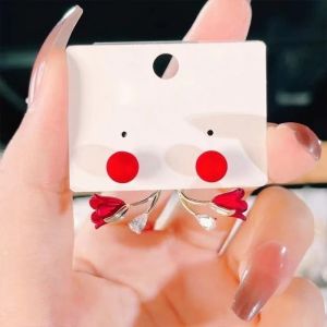 WSW - Perhiasan Wanita Cantik ANTING TULIP MERAH26