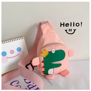Cartoon Dinosaur Pattern Cross-body Bag Lovely Boys Girls Shoulder Bag Childrens Outdoor Travel Chest Bags