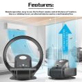 🔥BUY 1 SAVE ₱100 🔥 Philippine Free Shipping（COD） Portable Bladeless Fan 220V Rechargable Electric Fan Wall-mounted Fan with Remote Control Desk leaflessle Fan Air Conditioner Stand Fan no-Leaf air purifier fan For Home Office. 