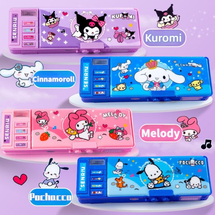 2024 Sanrio Stationery Box Kawaii Cinnamoroll Kuromi Kitty Multi