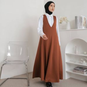 OVERALL WANITA - OVERALL DRESS - OVERALL WANITA MUSLIM - LONG DRESS MUSLIM - LONGDRESS KOREA - DRESS POLOS - MIZTY OVERALL