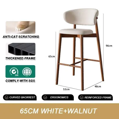 【24H Delivery】Ylife High Chair Bar Chair Dining Chair Coffee Shop Bar Stool Platform Simple Chair