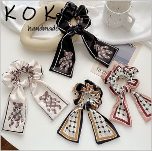SG Korean Style INS Cute Sweet Ribbon Scarf Hair Tie Scrunchies Headbands Headwear Hair Accessories for Women Girls Ladies Female Fashion Styling
