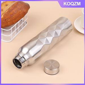 KOQZM 1000ML Large Capacity Single-Wall Stainless Steel Water Bottle Leak-Proof Sport Flask For Fitness Gym Camping