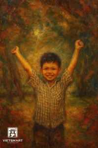 Tranh Chân Dung - Vẽ Tay Theo Yêu Cầu - Phong Cách Lãng Mạn - Acrylic Sơn dầu | VIETSMARTART