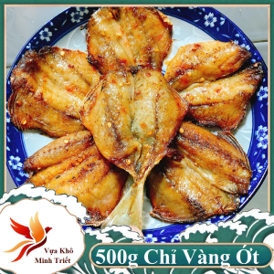 500gr Khô Chỉ Vàng Phủ Ớt Cay Thơm Ngọt Nhẹ Ăn Ngon Nhậu Tốn Bia- VỰA KHÔ MINH TRIẾT