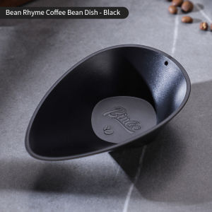 BINCOO Coffee Bean Weighing Bean Plate Bean Spoon Hand-Washed Italian Weighing Coffee Bean Plate Ceramic Measuring Bean Container Connecting Bean Plate the Saucer