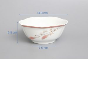 (Cam kết đổi trả khi bể vỡ) Tô canh sứ Chuan Kuo hoa lan hồng 1012 hàng nhập khẩu cao cấp