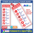 Stiker adab masuk kamar mandi aturan etika toilet wc sticker pendidikan islam ibadah muslim. 