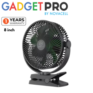 LEMOISTAR FA7 10000mAh Rechargeable Clip on Fan 8 inch Portable Battery Operated Desk Fan with Sturdy Clamp 4 Speeds