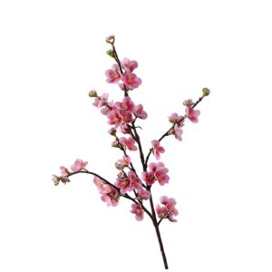 UMBRAULI 78cm Artificial Peach Blossom Branches Real Touch Plastic Fake Flower DIY Vase Decor Handmade Silk Cherry Blossom Home Office Decor