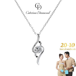 Dây chuyền nữ kim cương Moissanite 05 Carat Caterina Diamond Clavicle ChainNecklace DN043WH