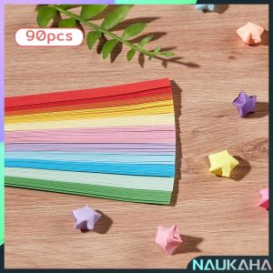 NAU.K 90/380/540Pcs Lucky Star Origami DIY Crafts Gift for Birthday Valentines Day Home decoration