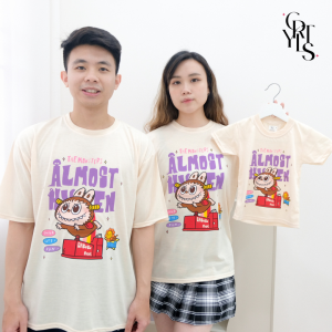 Carotyles Baju Atasan Kaos Couple Keluarga Family Wanita Anak Perempuan Laki Laki Pasangan Oversize Jumbo Lengan Pendek Panjang Korean Style Terbaru CRY BABY