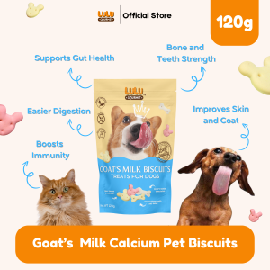 BUY1 TAKE1 Goats Milk Biscuits by Lulu Gourmet 120g Milky Calcium Biscuits for Dogs and Cats