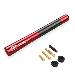 【COD+Ship From Manila】Car Antenna 12cm Carbon Fiber For TOYOTA Car Roof Short Antenna Modification Radio Aerial AM FM Antena Signal Receiver Car Aerial Car Antenna Toppers Aluminum Car Decoration with Screw Bolt Car Styling Car Exterior Accessorie