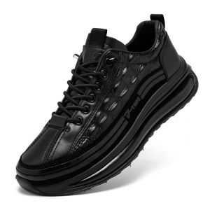 [Free Shipping] Spring And Autumn Season MenS Waterproof High-Top PU Leather Casual Shoes Non-Slip Waterproof ChefS Work Shoes Comfortable Footwear