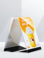 Acrylic display stand with metal base acrylic l-shaped display stand l shape Acrylic transparent L and T shape portrait frame stand display A4 A5. 