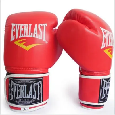 6oz 8oz 10oz 12oz 14oz EVERLAST Boxing Gloves Professional Boxing Muay Thai Training Gloves Sanda Boxing Gloves