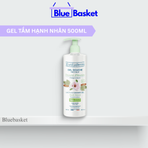 [HSD 12.2026] Gel Tắm Evoluderm Pháp 500ml Chiết Xuất Hạnh Nhân Giúp Nuôi Dưỡng & Dưỡng Ẩm Làn Da
