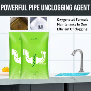Powerful Pipe Unclogging Agent For Kitchen Drain Kitchen Sewer Pipes Drain Cleaner Oxygen Bubble Powder Bag Deodorant Dredge