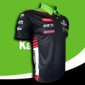 เสื้อPolo MotoGP Kawasaki Racing Team เสื้อโปโลโมโตจีพี ทีม คาวาซากิ เรสซิ่ง ทีม #WB0012 พิมพ์ทั้งตัว ไซส์ S-5XL. 