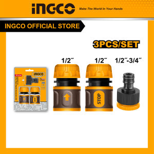 Bộ 3 đầu nối nhanh ống nước máy xịt rửa INGCO HHCS03122