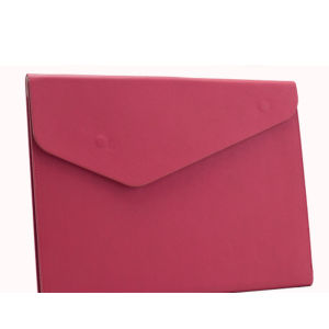 A4 Business File Bag PU Leather Document Pouch Paper Portfolio Contract Invoice Bill Storage Organizer with Magnetic Buckle