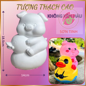 Tượng thạch cao Cô Gái mặc đầm dễ thương M5 công chúa (Không kèm màu) Bé Tô Màu Tô Tượng trò chơi trẻ em
