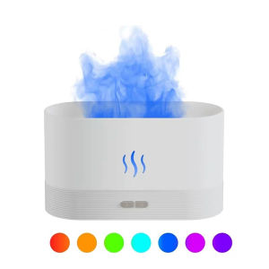 JTKE Aroma Diffuser Air Humidifier Ultrasonic Cool Mist Maker Fogger Essential Oil LED Flame Lamp