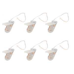 6pcs CR2032 Holder With On/Off Power Button Plastic Case For Electronics Accessories Box