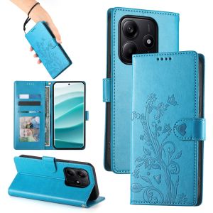 Shockproof Phone Case For Xiaomi Redmi Note 14 13 12 11 10 Pro Plus / Redmi Note 14 13 12 10 5G / Redmi Note 12S 11S 10S Lucky Flower Magnetic Leather Wallet Card Slot Flip Case Casing